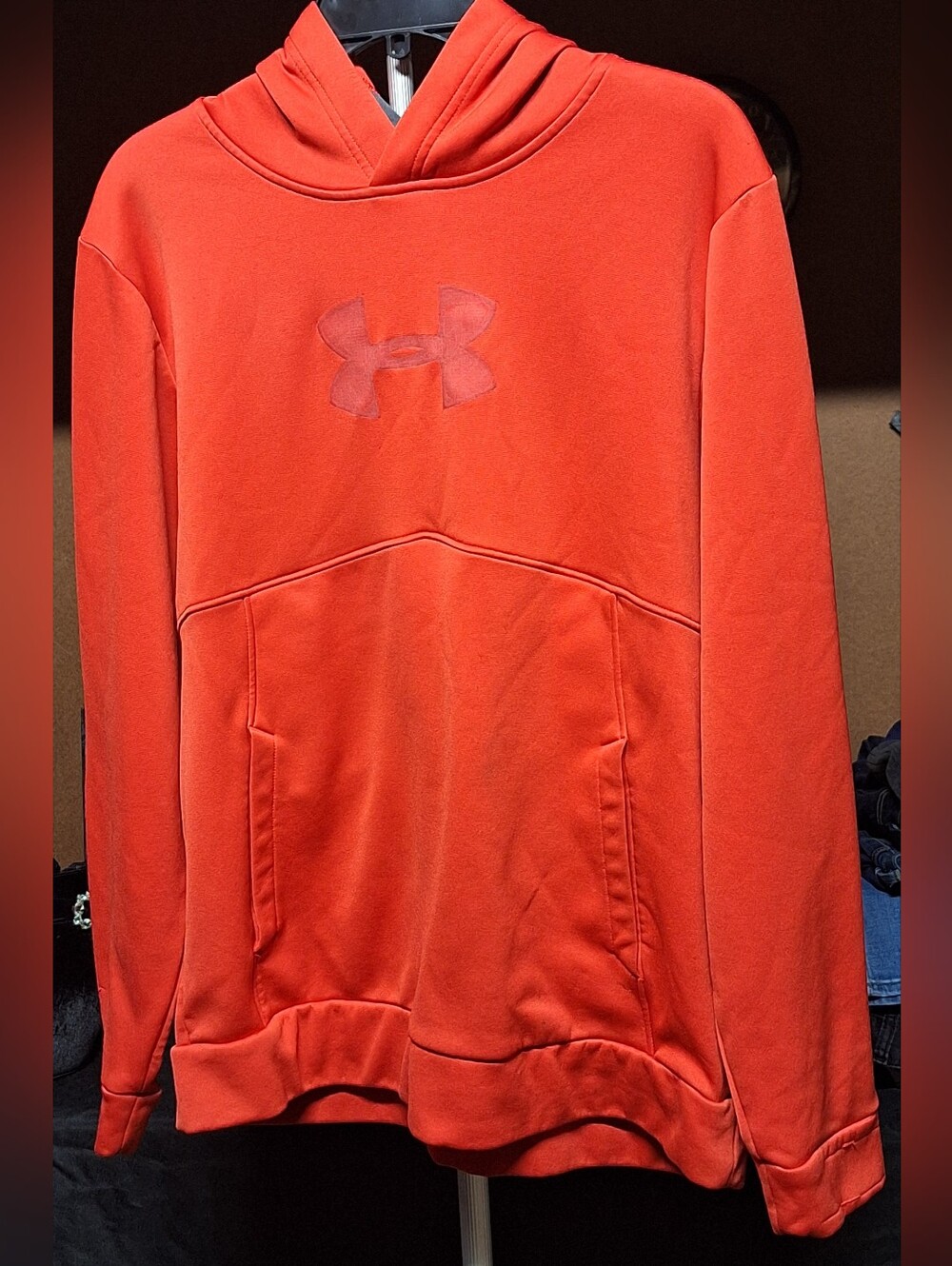 Under Armour Men's Orange Pullover Hoodie